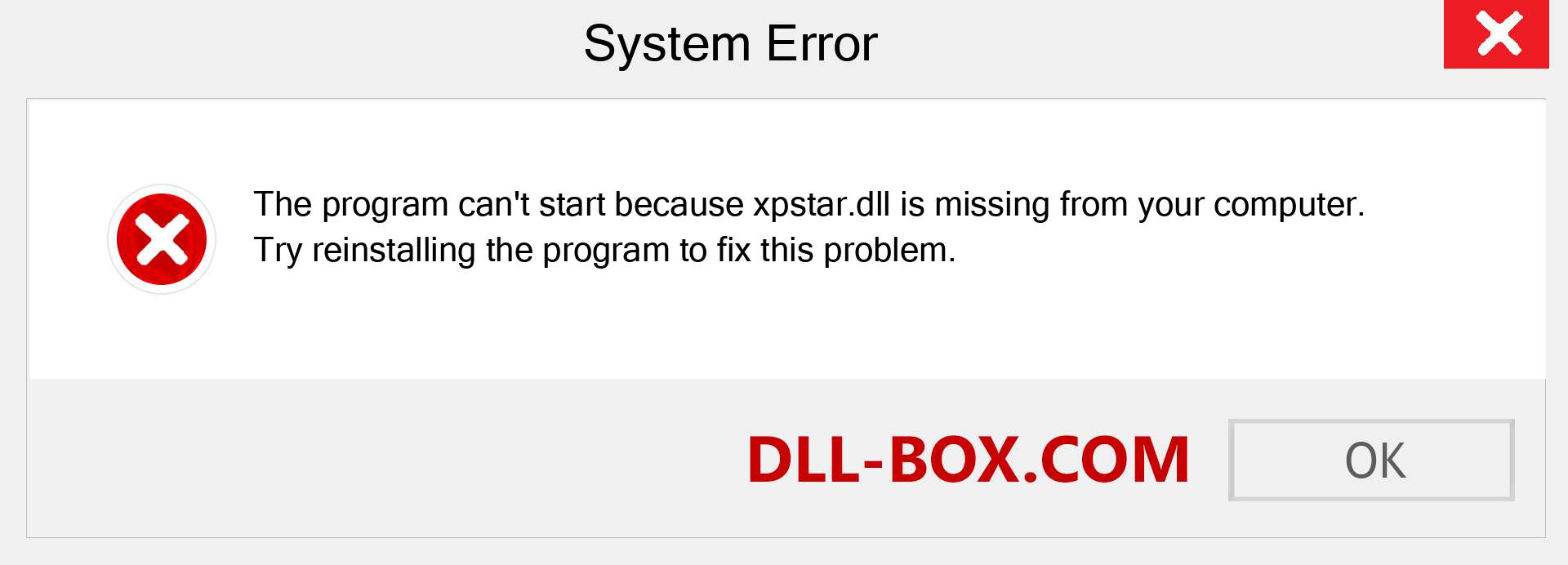  xpstar.dll file is missing?. Download for Windows 7, 8, 10 - Fix  xpstar dll Missing Error on Windows, photos, images